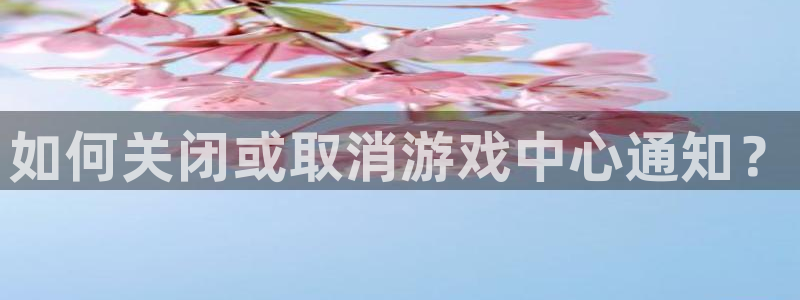 星欧娱乐app下载：如何关闭或取消游戏中心通知？